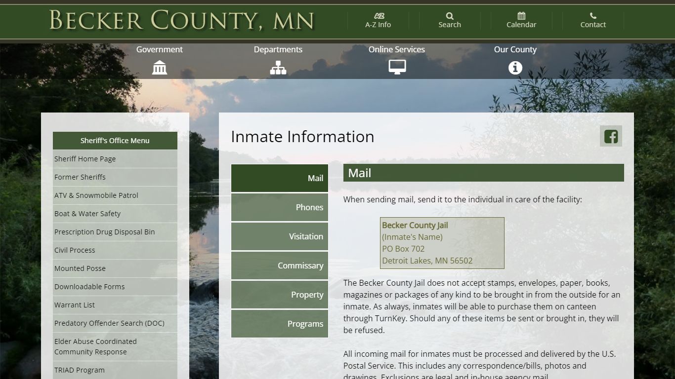 Inmate Information - Becker County, MN